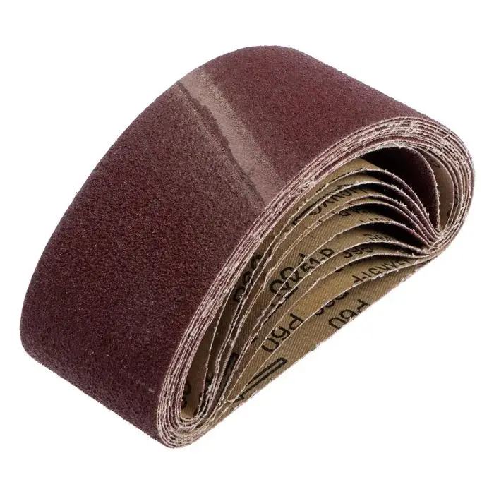 Лента абразивная бесконечная ТУНДРА, на тканевой основе, 75&times;457 мм, Р60, 10 шт.