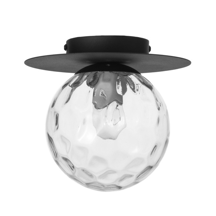 Светильник "Шар" 1хЕ27 черный 15х15х18см BayerLux