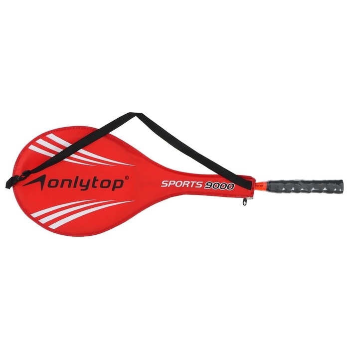 Ракетка для бадминтона ONLYTOP, алюминий, в чехле, цвета МИКС Ракетка для бадминтона ONLYTOP, алюминий, в чехле, цвета МИКС