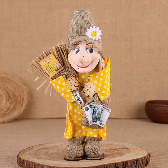 Оберег-домовой Оберег-домовой "Баба яга", 35х20х19 см, микс