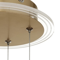 Люстра "Стрекоза" LED 48Вт 3000-6000К золото 52х52х80 см BayerLux