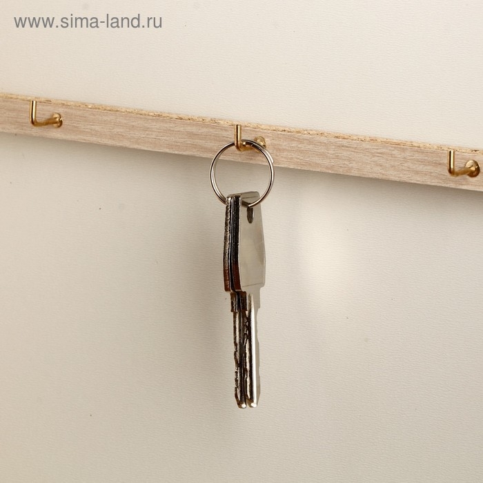 Ключница Ключница "Яхта у причала" молочный дуб 26х31 см