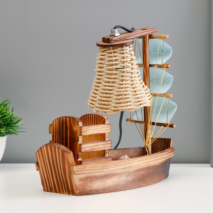 Настольная лампа Настольная лампа "Корабль" Е12 24,5х9х22 см