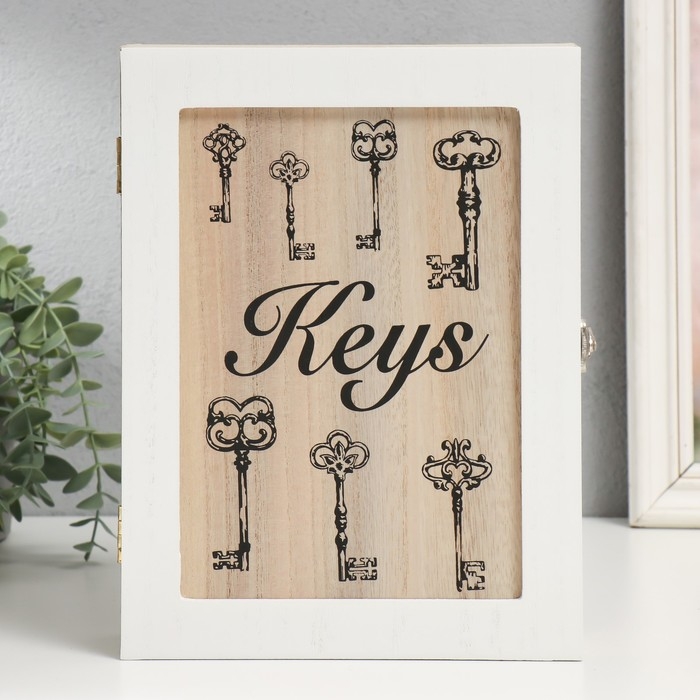 Ключница дерево 6 крючков Ключница дерево 6 крючков "Ключи" 26х20,3х5,5 см