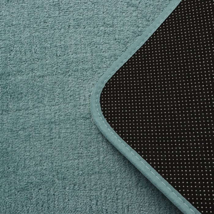 Коврик для дома Доляна &laquo;Софт&raquo;, 50&times;80 см, цвет бирюзовый