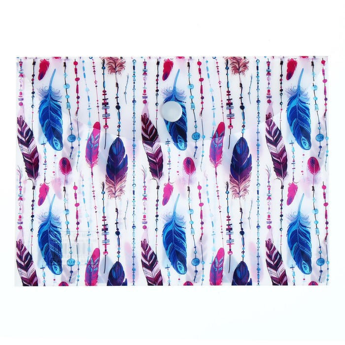 Набор папка-конверт на кнопке 12 штук, формат А6 180мкр, Ассорти