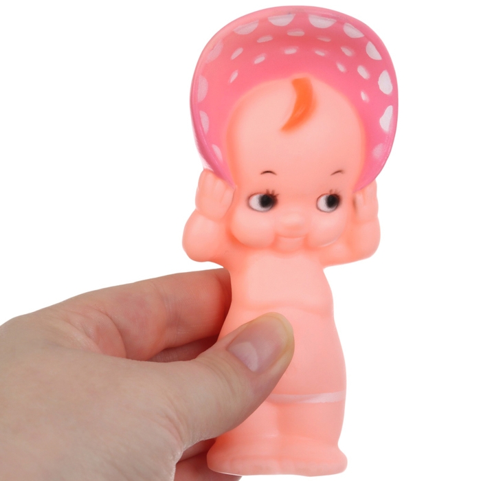 Резиновая игрушка для ванны «Девочка в шляпе», 12,5, с пищалкой, Крошка Я Резиновая игрушка для ванны «Девочка в шляпе», 12,5, с пищалкой, Крошка Я