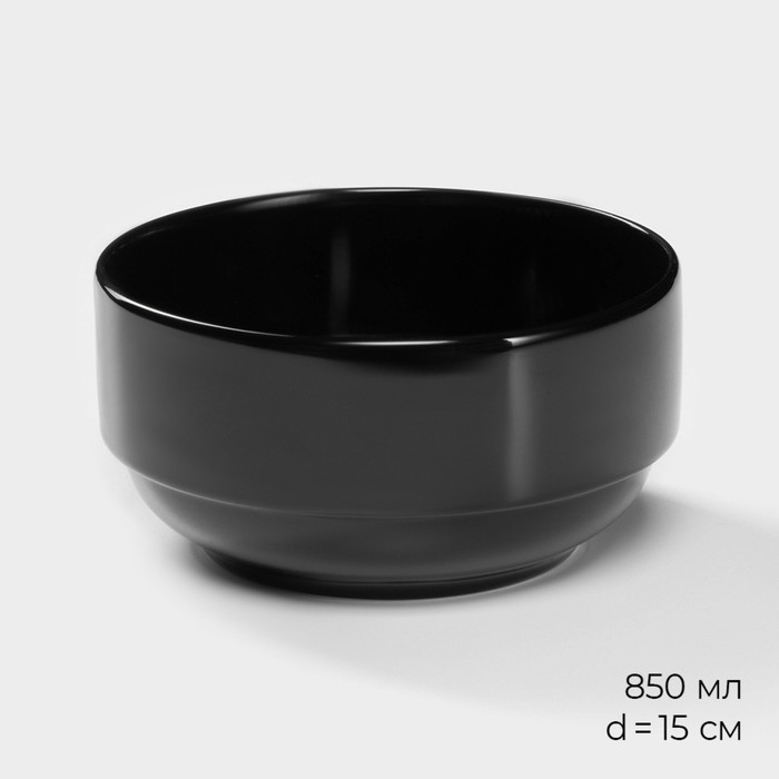 Набор фарфоровой посуды Magistro Night, 16 предметов: тарелка d=25,5 см, d=19 см, миска 850 мл, d=15 см, кружка 320 мл, цвет чёрный Набор фарфоровой посуды Magistro Night, 16 предметов: тарелка d=25,5 см, d=19 см, миска 850 мл, d=15 см, кружка 320 мл, цвет чёрный