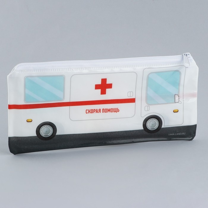 Аптечка дорожная плоская  Аптечка дорожная плоская "Скорая помощь", 20,5*9,5 см,