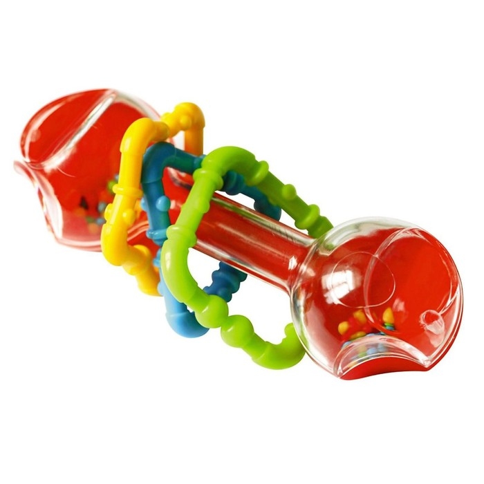 Погремушка «Гантелька», прозрачная Погремушка «Гантелька», прозрачная