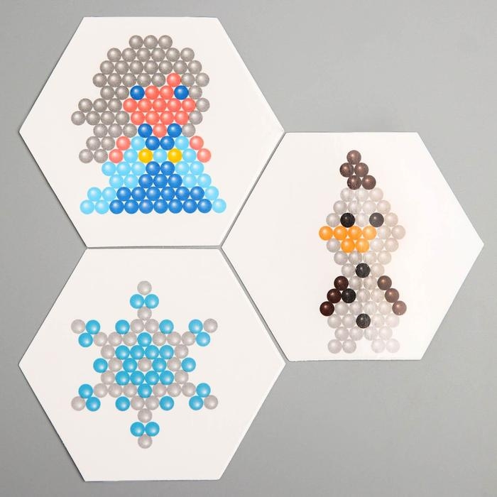 Аквамозаика «Холодное сердце: Эльза и Олаф», 3 фигурки, 300 шариков Аквамозаика «Холодное сердце: Эльза и Олаф», 3 фигурки, 300 шариков