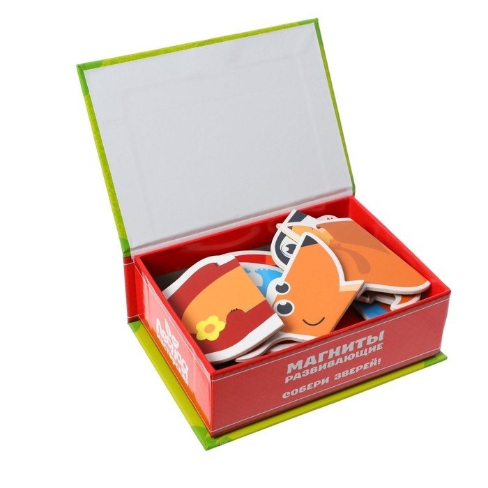 Развивающие магниты «Собери зверей» (набор 24 шт) Развивающие магниты «Собери зверей» (набор 24 шт)