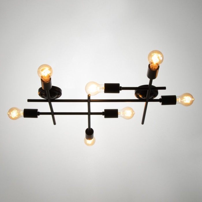 Люстра Стандарт 7х40Вт Е27 черный 68х62 см BayerLux