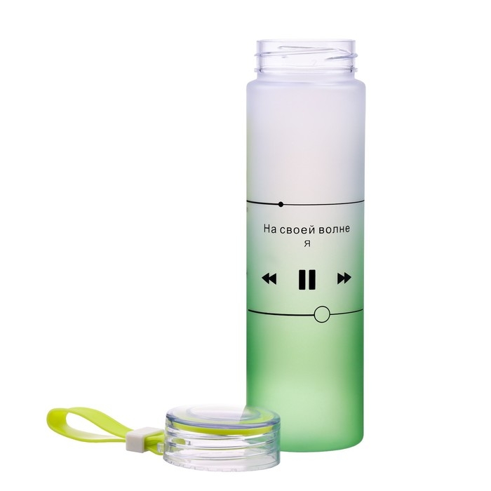 Бутылка для воды, 460 мл,  Бутылка для воды, 460 мл, "На своей волне"