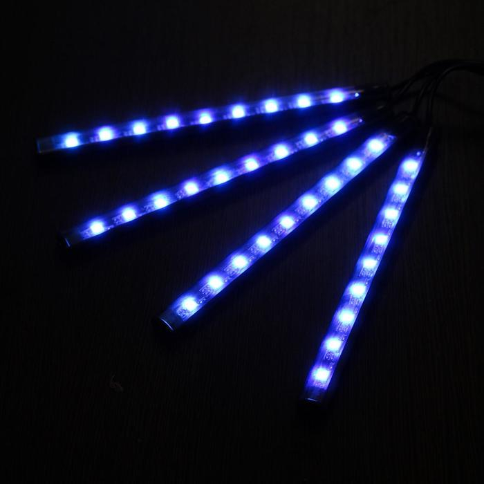 Подсветка салона 9 LED-5050, 14 см, пульт, светомузыка, мультисвет RGB, 4 шт Подсветка салона 9 LED-5050, 14 см, пульт, светомузыка, мультисвет RGB, 4 шт