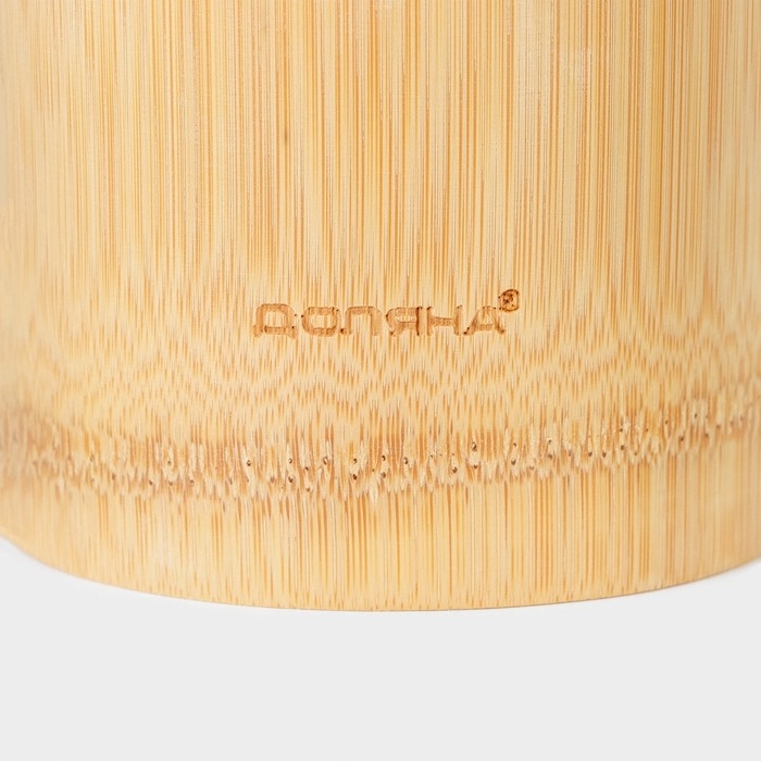 Набор кухонных принадлежностей Доляна «Бамбуковый лес», 3 предмета на подставке: 1 лопатка, 2 ложки Набор кухонных принадлежностей Доляна «Бамбуковый лес», 3 предмета на подставке: 1 лопатка, 2 ложки