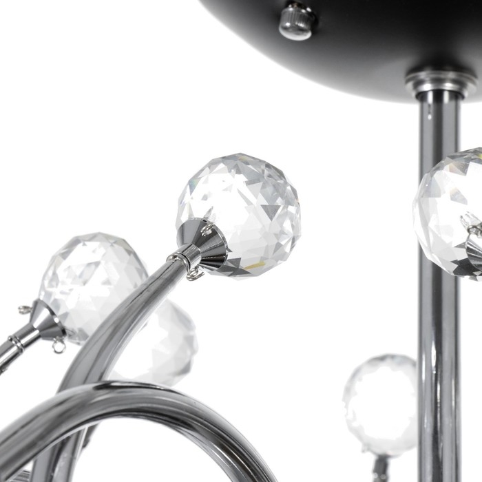 Люстра Люстра "Марианна" 8хЕ27 40Вт черный 77х77х33см BayerLux