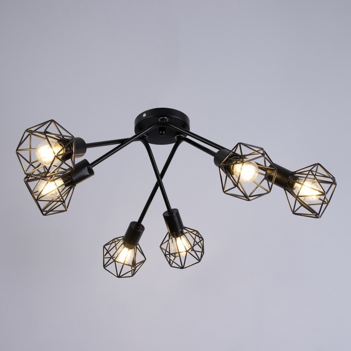 Люстра Люстра "Андис" 6хЕ27 40Вт черный 50х50х18 см