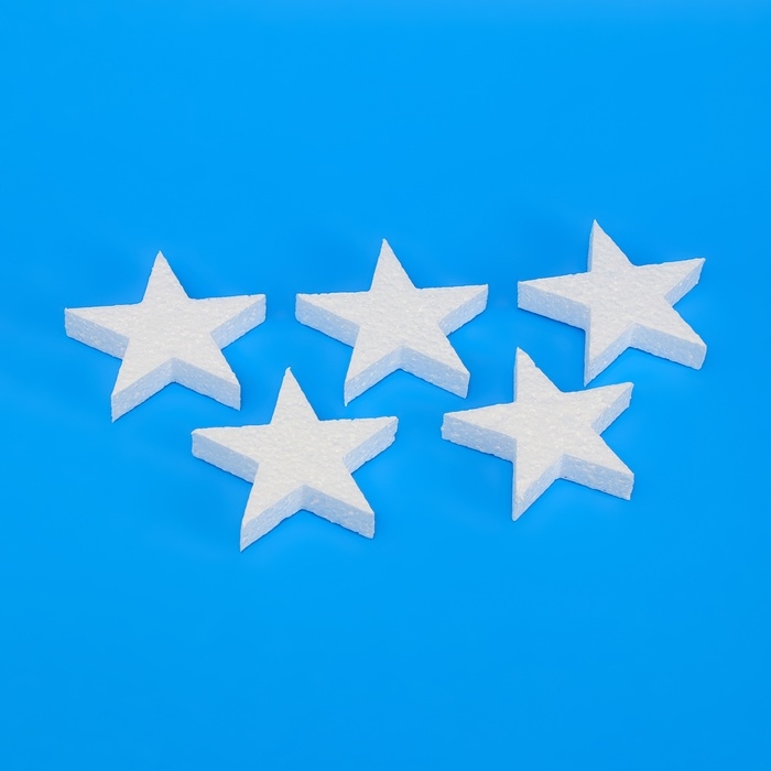 Форма из пенопласта Форма из пенопласта "Звезда", 10 х 2 см, набор 5 шт