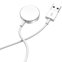 Беспроводное зарядное устройство Hoco CW39, MagSafe, магнит, USB, 1 А, 1,2 м , белое