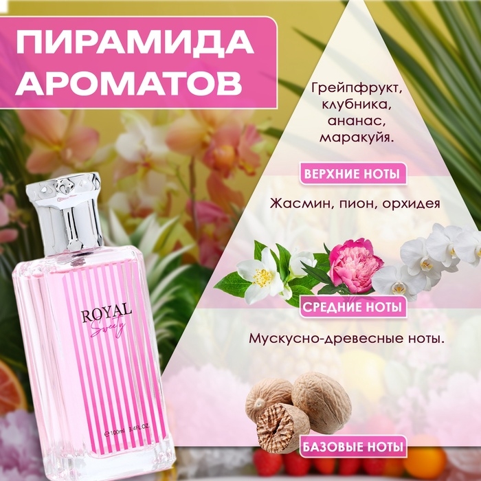 Туалетная вода женская Royal Sweety, 100 мл Туалетная вода женская Royal Sweety, 100 мл