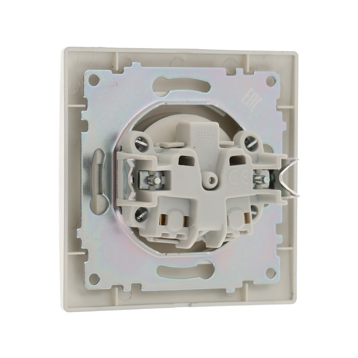 Розетка одноместная Luazon Lighting  Розетка одноместная Luazon Lighting "Антей", 10 А, скрытая, без з/к, серебристая