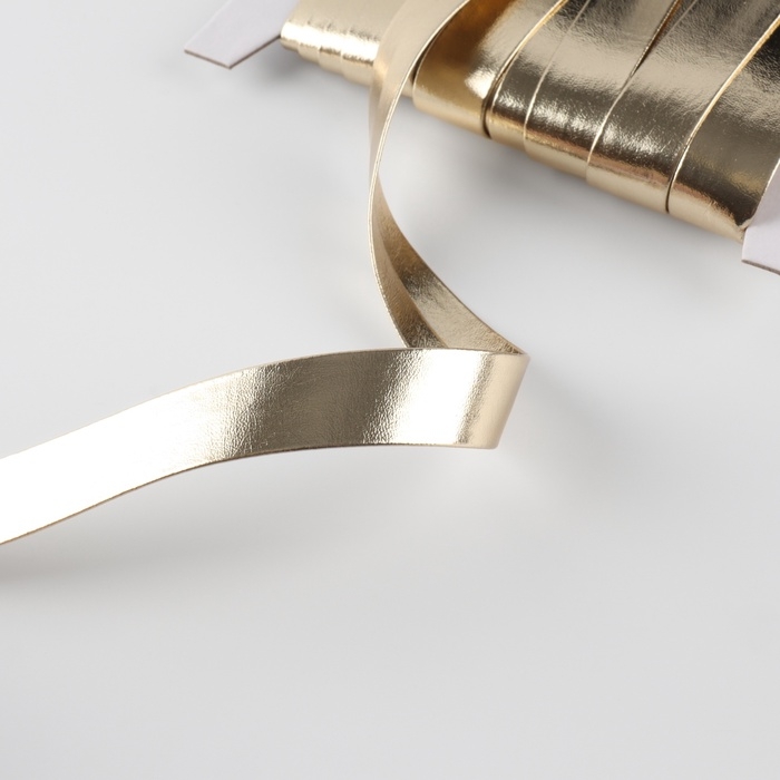 Косая бейка, кожзам, 15 мм × 10 ± 1 м, цвет бежевый Косая бейка, кожзам, 15 мм × 10 ± 1 м, цвет бежевый