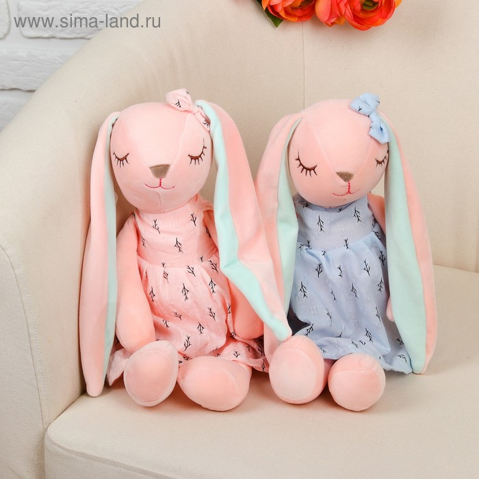Мягкая игрушка «Зайка в платье», 36 см, цвета МИКС