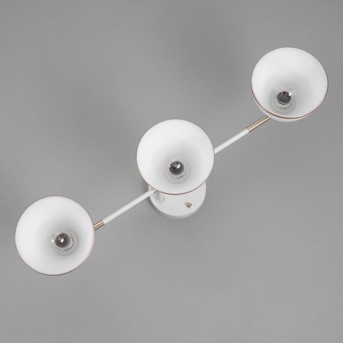 Люстра Люстра "Донна" 3хЕ27 40Вт бело-золотой 55х26 см