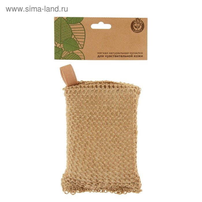 Мочалка Мочалка "Брикет", джут, 16х11х4см