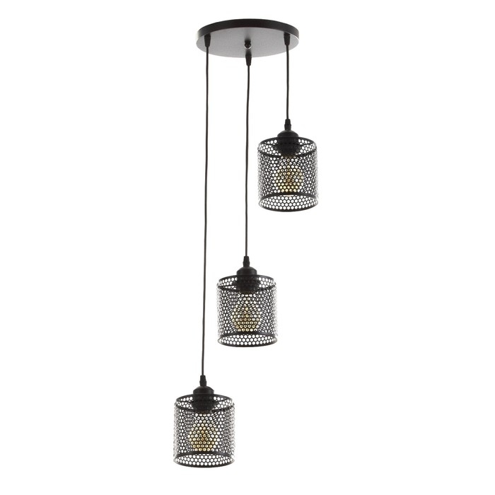 Светильник BayerLux Светильник BayerLux "Вайна" 3хЕ27 40Вт черный 30х30х14-114см