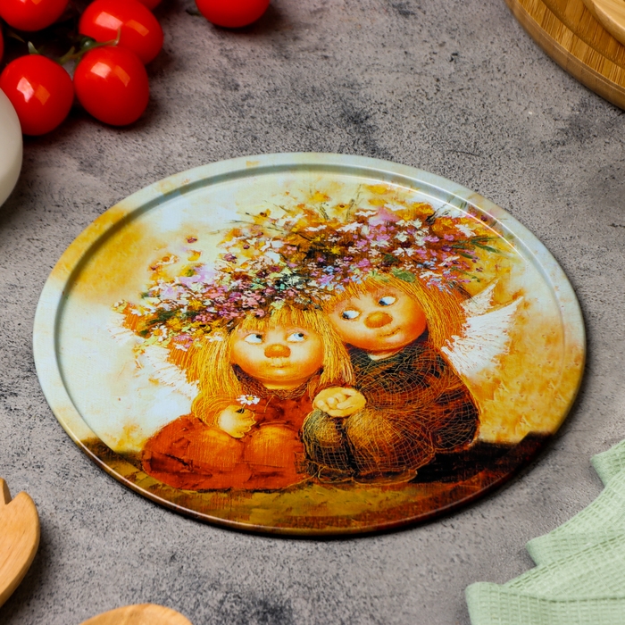 Тарелка декоративная Тарелка декоративная "Первая любовь", 20 х 0,4 х 0,32 см, металл