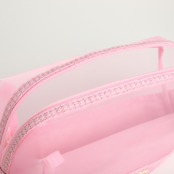 Косметичка на молнии, цвет розовый Косметичка на молнии, цвет розовый