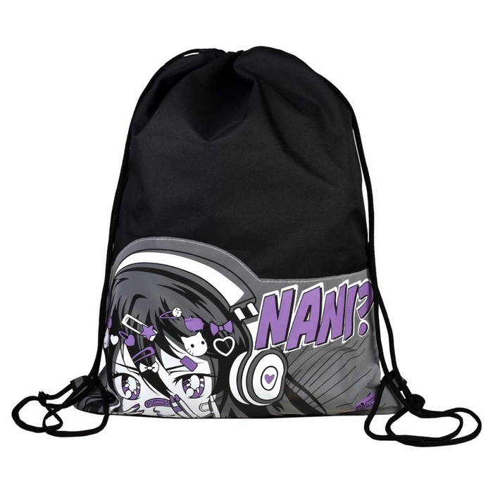 Мешок для обуви 480 х 360 мм, Феникс, светоотражающая аппликация,  Мешок для обуви 480 х 360 мм, Феникс, светоотражающая аппликация, "Манга"