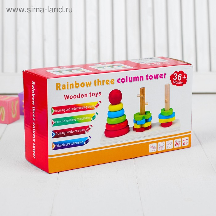 Пирамидка логическая «Цветочки и кружочки» Пирамидка логическая «Цветочки и кружочки»