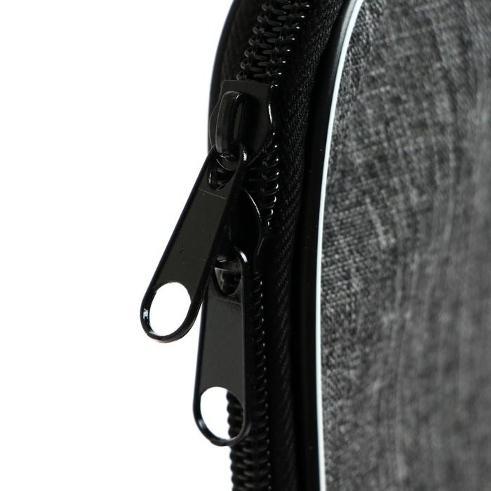 Папка с ручками текстильная А4, Calligrata "Офис", для бумаг, для офиса, нейлон 600D, лён, серая, ПМ/1, 350 х 270 х 20 мм