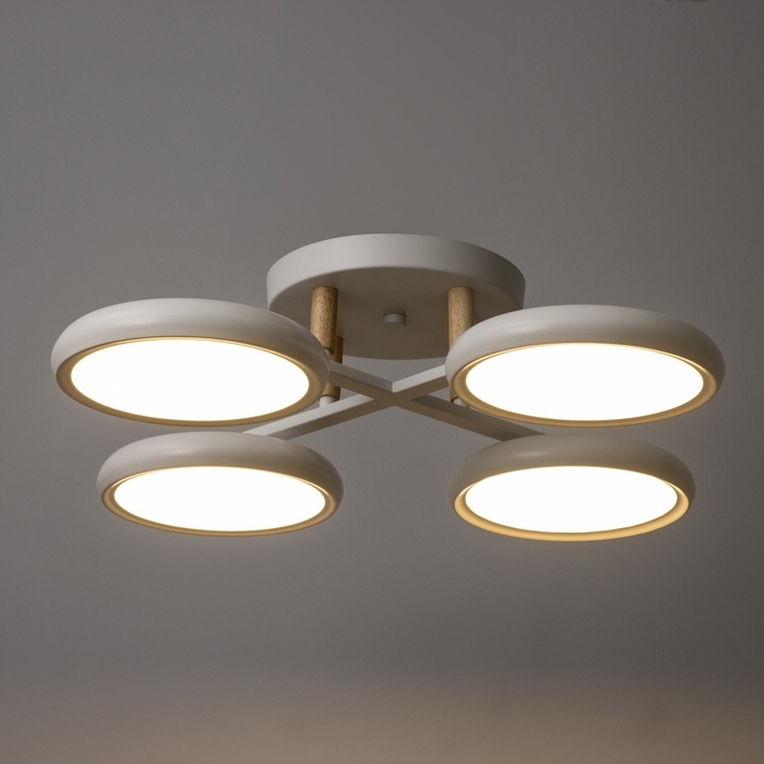 Люстра Люстра "Алис" 4хLED 96Вт 3000-6000К белый 60х60х13 см