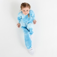 Костюм для девочки (свитшот, брюки) MINAKU: Casual Collection KIDS цвет голубой, р-р 98