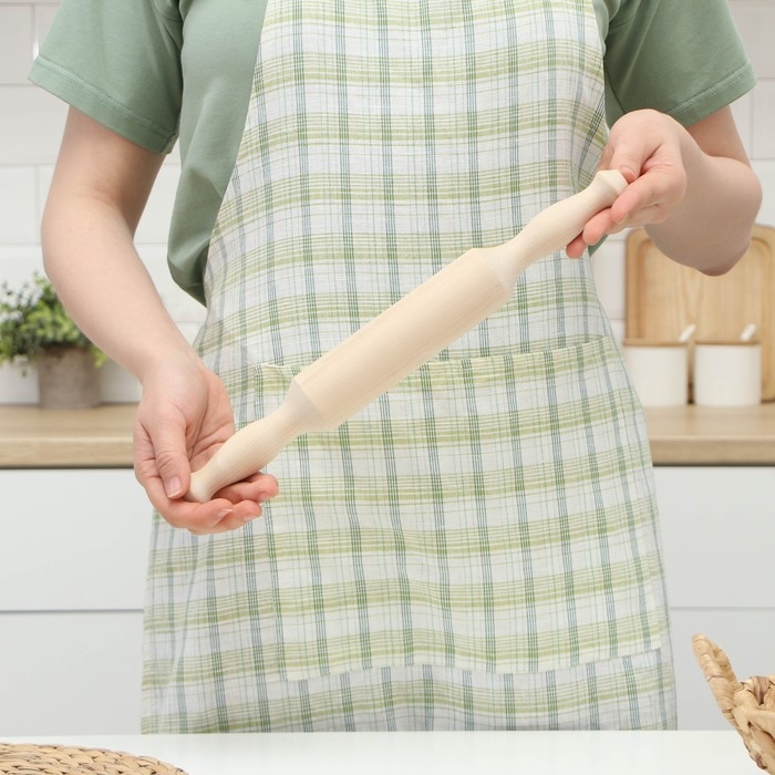 Скалка с ручками Доляна, 35×4.3 см, берёза Скалка с ручками Доляна, 35×4.3 см, берёза