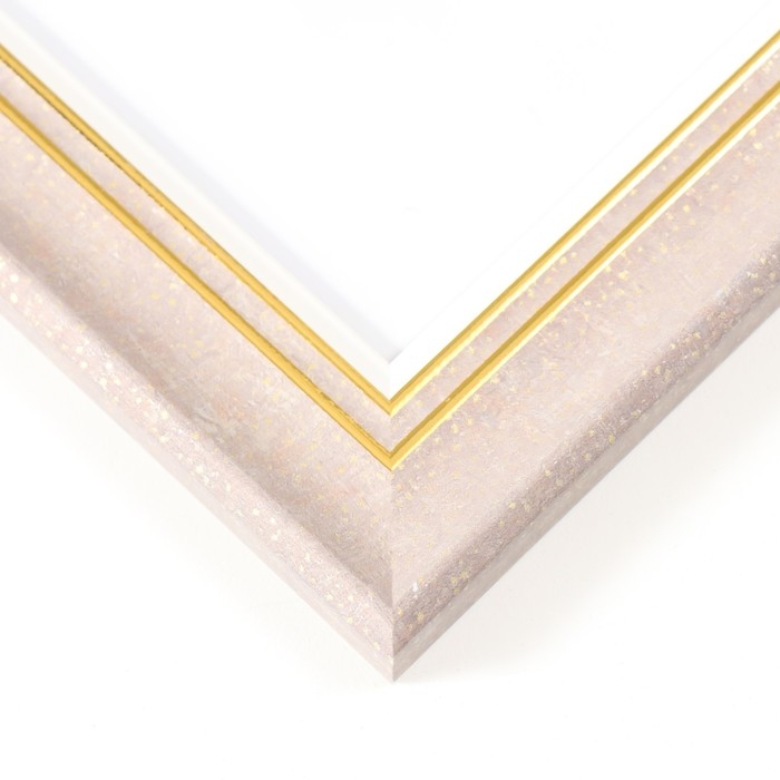 Фоторамка пластик 30х40 см Фоторамка пластик 30х40 см "Дора" мокко с золотом 44,8х34,8х1,4 см