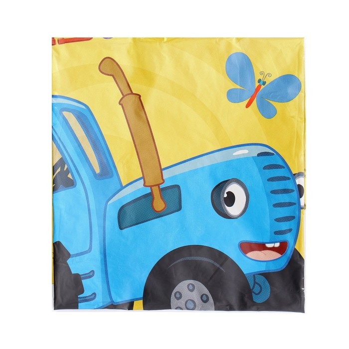 Шар фольгированный 18 Шар фольгированный 18" круг «Синий трактор, С Днём Рождения!» жёлтый, 1 шт.