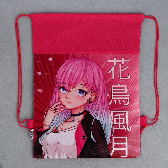 Мешок для обуви «Аниме девушка» полиэстер, размер 30 х 40 см Мешок для обуви «Аниме девушка» полиэстер, размер 30 х 40 см