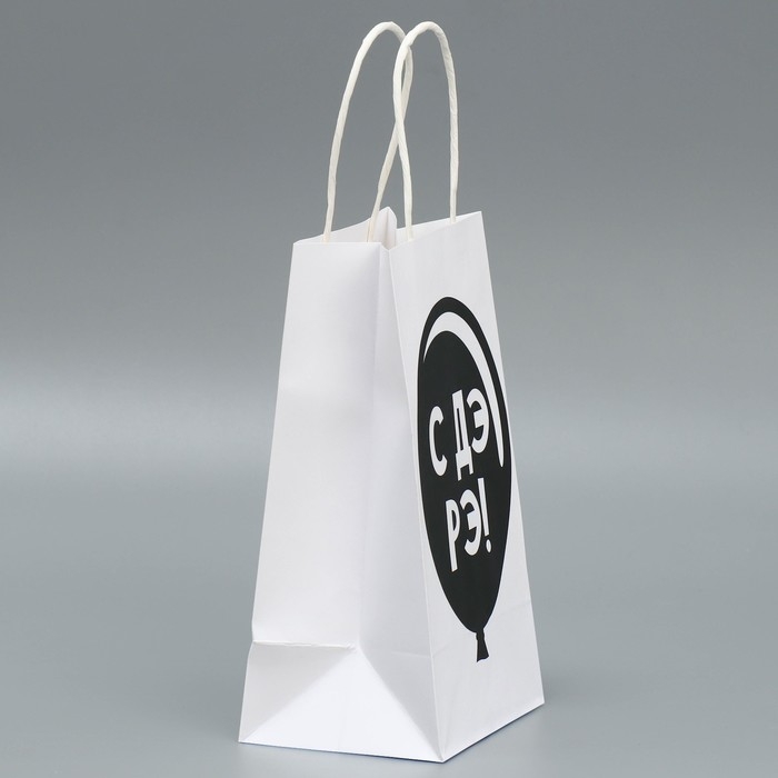 Пакет подарочный крафтовый, упаковка, «ДР», 12 х 21 х 9 см Пакет подарочный крафтовый, упаковка, «ДР», 12 х 21 х 9 см