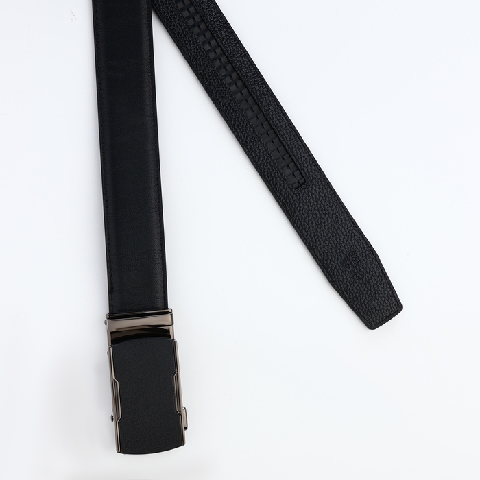 Ремень мужской, ширина 3,6 см, пряжка автомат, цвет чёрный Ремень мужской, ширина 3,6 см, пряжка автомат, цвет чёрный