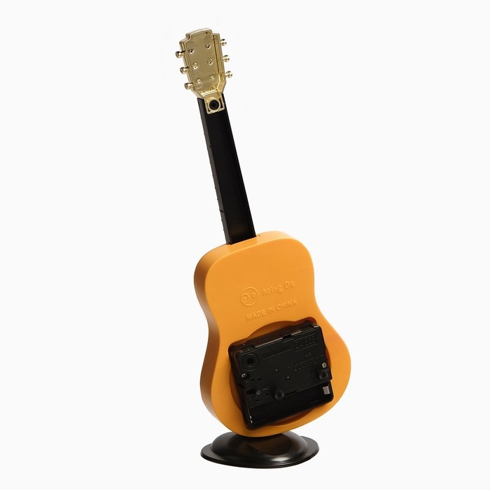 Часы настольные будильник  Часы настольные будильник "Гитара", циферблат d-5.5 см, 21.5 х 8.5 см