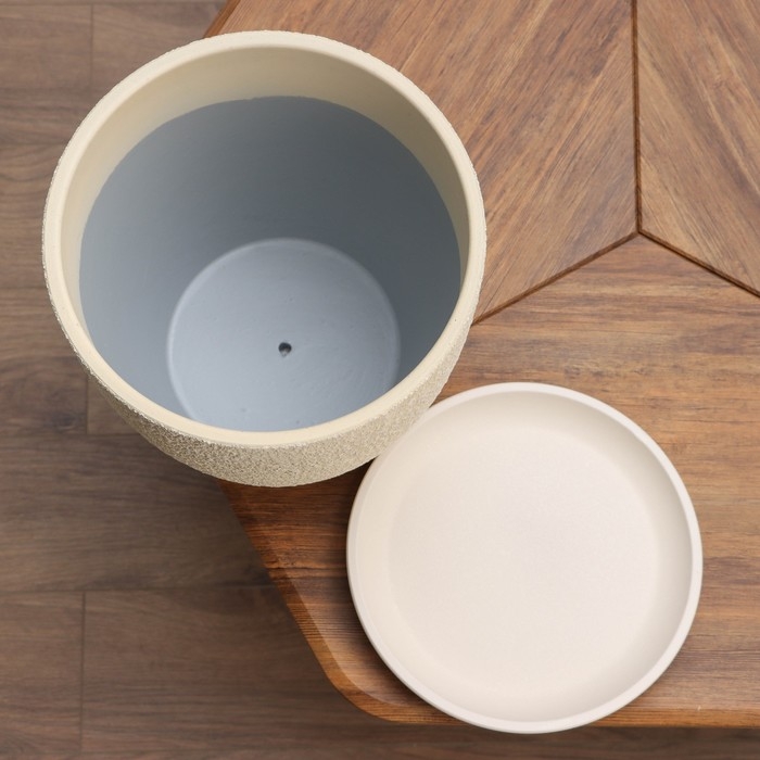 Горшок цветочный Горшок цветочный "Саванна бежевый бутон №7", 13 л