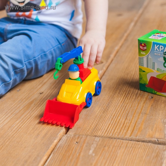 Конструктор «МОЙ ГОРОД: Кран», 18 деталей Конструктор «МОЙ ГОРОД: Кран», 18 деталей