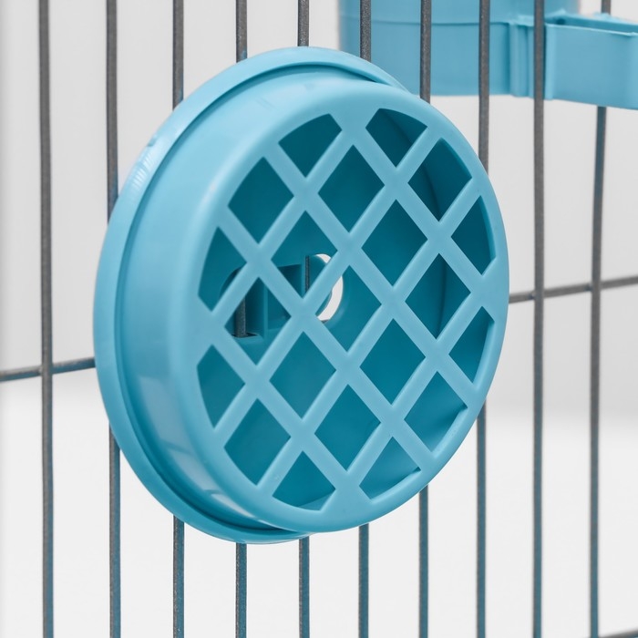 Клетка для птиц Клетка для птиц "Пижон" №101-Б, разборная, 42 х 30 х 65см (укомплект.) бирюзовая