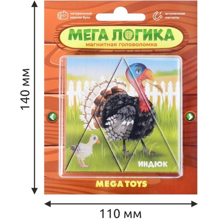 Магнитная головоломка по системе раннего развития «Индюк»