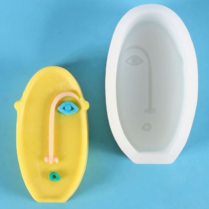 Молд силикон Молд силикон "Абстракция - овальное лицо" 11,5х6,6х3,2 см